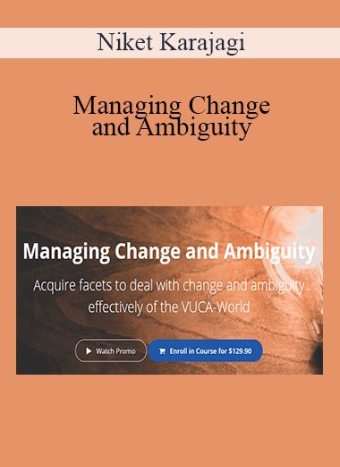 Niket Karajagi - Managing Change and Ambiguity