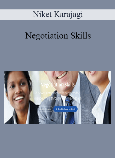 Niket Karajagi - Negotiation Skills