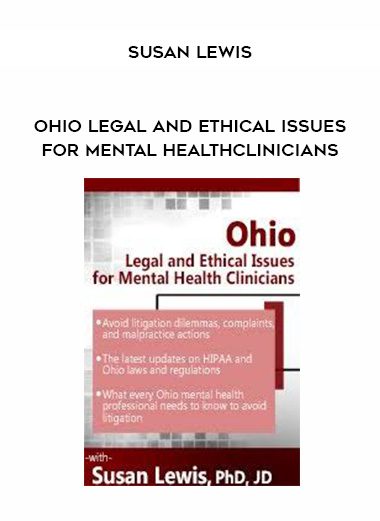 [Download Now] Oklahoma Legal and Ethical Issues for Mental Health Clinicians - Susan Lewis