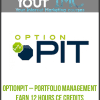 [Download Now] Optionpit – Portfolio Management-Earn 12 Hours CE Credits