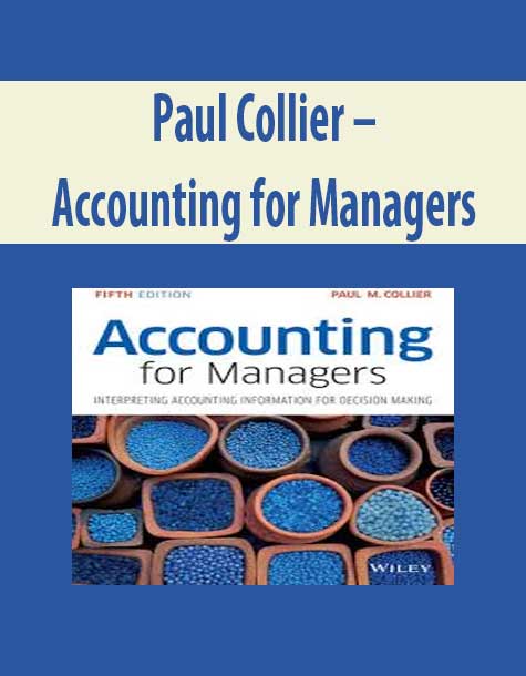Paul Collier – Accounting for Managers