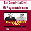 Paul Kimmel – Excel 2003 VBA Programmers Reference