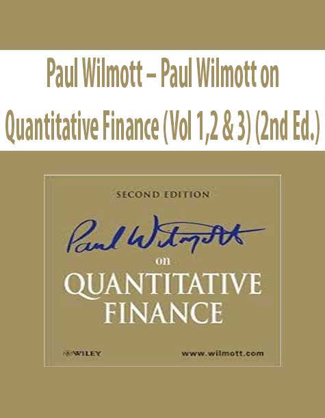 Paul Wilmott – Paul Wilmott on Quantitative Finance (Vol 1
