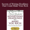 Peter Sun - Secrets of Writing Headlines That Could Make Your Rich