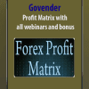 Govender - Profit Matrix with all webinars and bonus