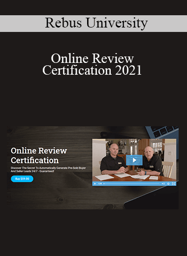 Rebus University - Online Review Certification 2021