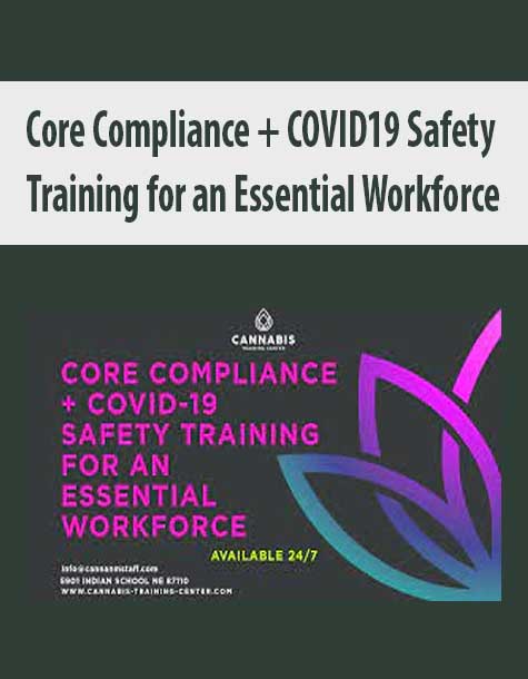 [Download Now] Shanon Jaramillo – Core Compliance Training for Cannabis Professionals