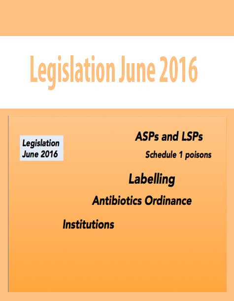 [Download Now] Sharon Tang – Legislation June 2016