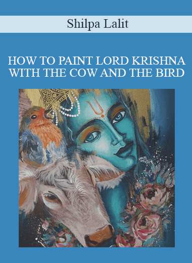 Shilpa Lalit - HOW TO PAINT LORD KRISHNA WITH THE COW AND THE BIRD