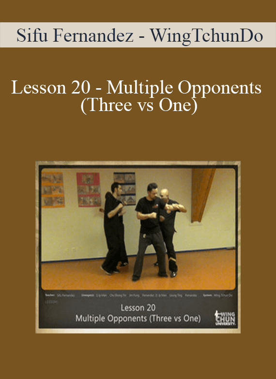 [Download Now] Sifu Fernandez - WingTchunDo - Lesson 20 - Multiple Opponents (Three vs One)