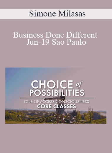 Simone Milasas - Business Done Different Jun-19 Sao Paulo