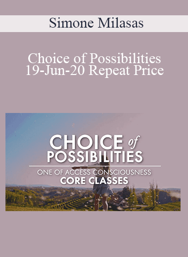 Simone Milasas - Choice of Possibilities 19-Jun-20 Repeat Price