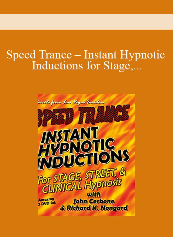 [Download Now] Speed Trance - Instant Hypnotic Inductions for Stage