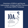 Stacy W Long - Overview of HIPAA and Recent Enforcement Actions and Best Practices to Prevent HIPPA Violations