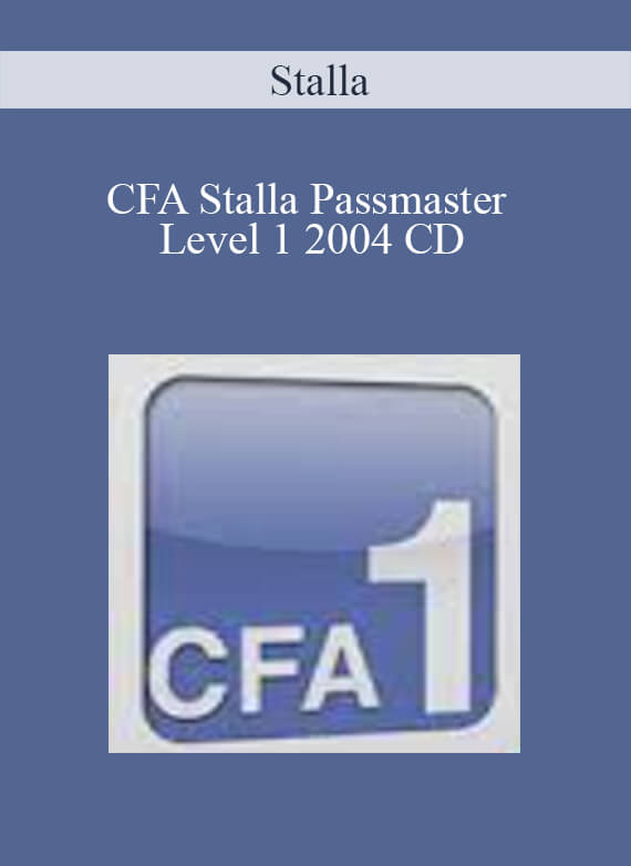 Stalla – CFA Stalla Passmaster Level 1 2004 CD