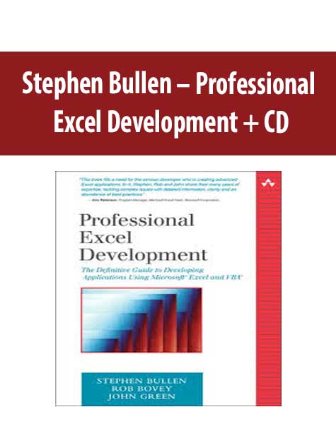 Stephen Bullen – Professional Excel Development + CD