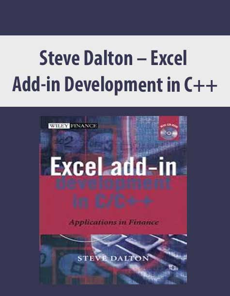 Steve Dalton – Excel Add-in Development in C++