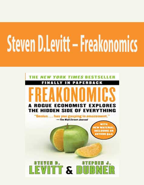 Steven D.Levitt – Freakonomics