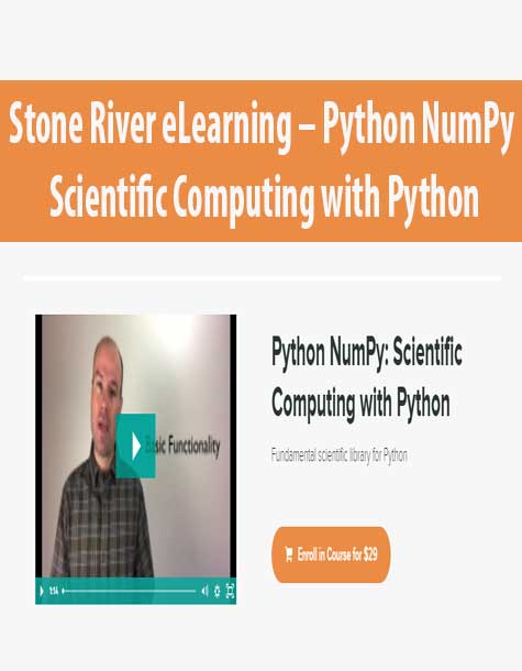 [Download Now] Stone River eLearning – Python NumPy: Scientific Computing with Python