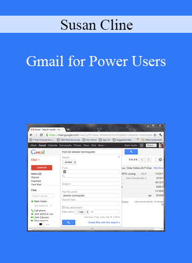 Susan Cline - Gmail for Power Users