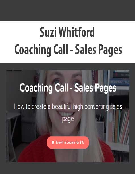 [Download Now] Suzi Whitford - Coaching Call - Sales Pages