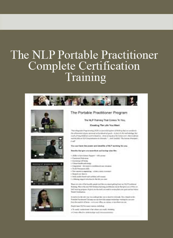 The NLP Portable Practitioner Complete Certification Training