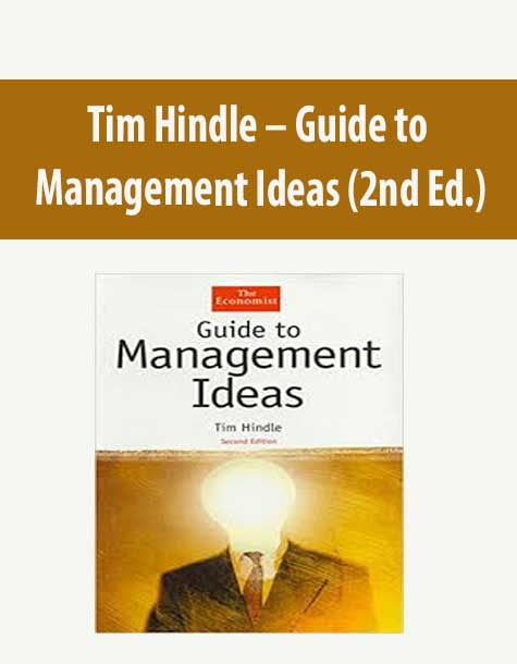 Tim Hindle – Guide to Management Ideas (2nd Ed.)