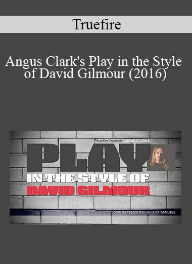 Truefire - Angus Clark's Play in the Style of David Gilmour (2016)