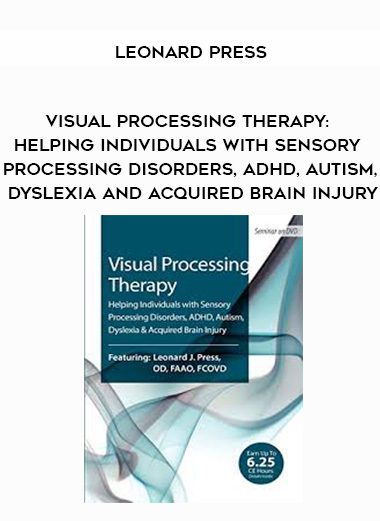 [Download Now] Visual Processing Therapy: Helping Individuals with Sensory Processing Disorders