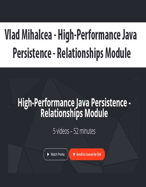 [Download Now] Vlad Mihalcea - High-Performance Java Persistence - Relationships Module