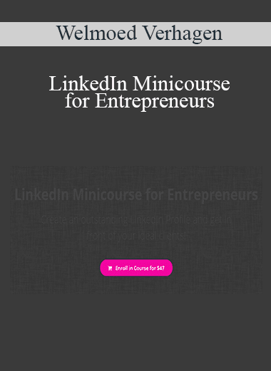 Welmoed Verhagen - LinkedIn Minicourse for Entrepreneurs
