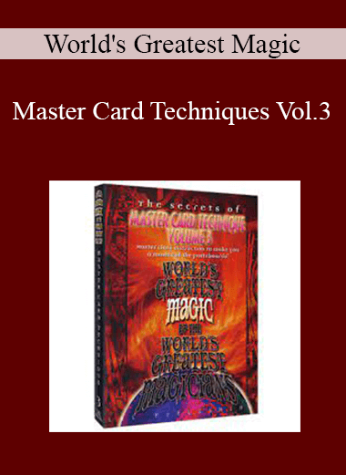 World's Greatest Magic - Master Card Techniques Vol.3