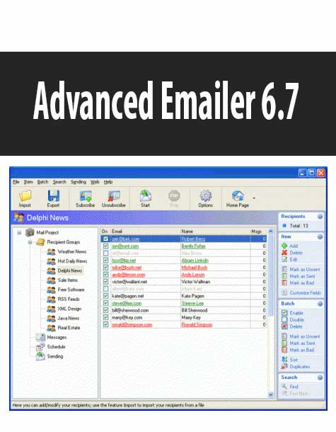 Advanced Emailer 6.7