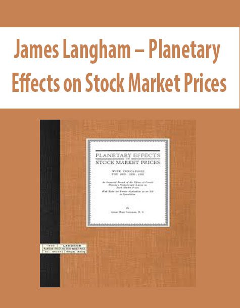 James Langham – Planetary Effects on Stock Market Prices