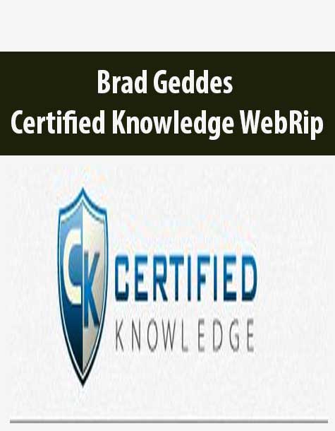 Brad Geddes – Certified Knowledge WebRip