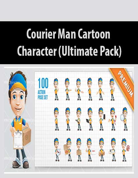 Courier Man Cartoon Character (Ultimate Pack)
