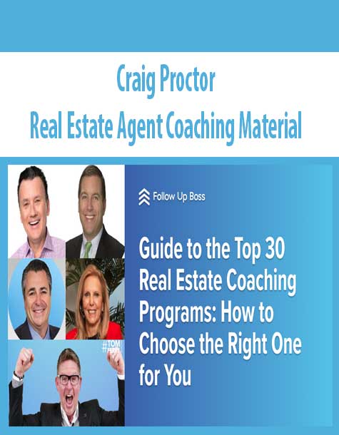 Craig Proctor – Real Estate Agent Coaching Material