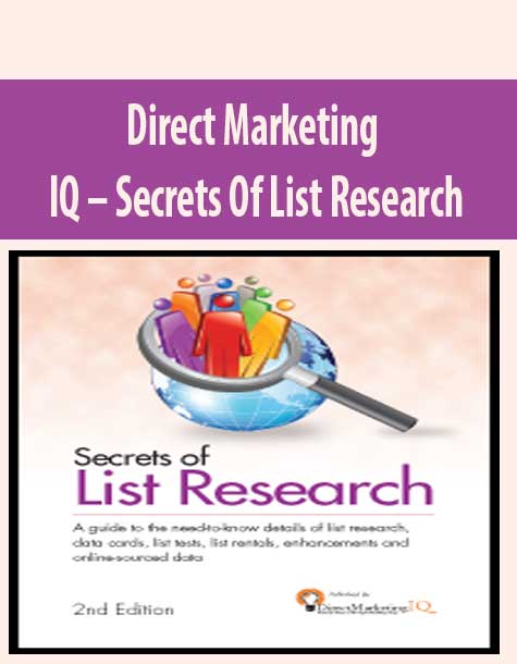 Direct Marketing IQ – Secrets Of List Research