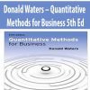 Donald Waters – Quantitative Methods for Business 5th Ed