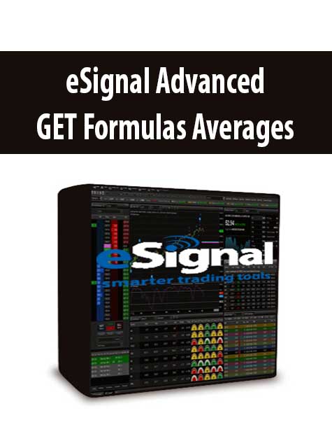 eSignal Advanced GET Formulas Averages