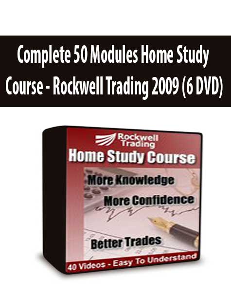 Complete 50 Modules Home Study Course - Rockwell Trading 2009 (6 DVD)