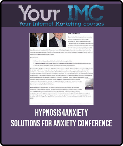 [Download Now] hypnosis4anxiety - Solutions for Anxiety Conference