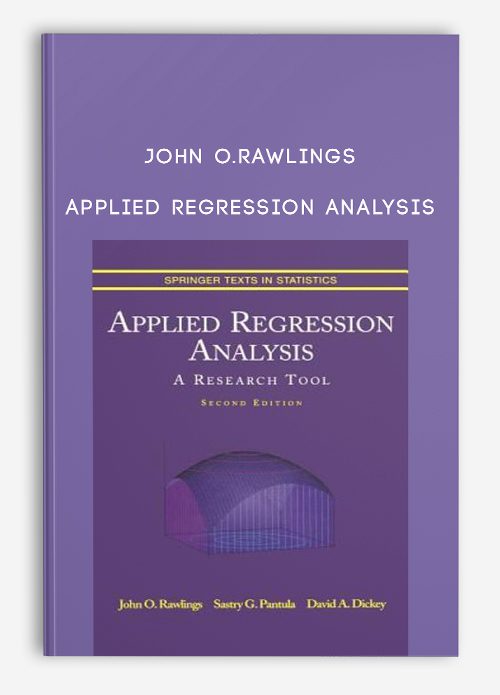 John O.Rawlings – Applied Regression Analysis
