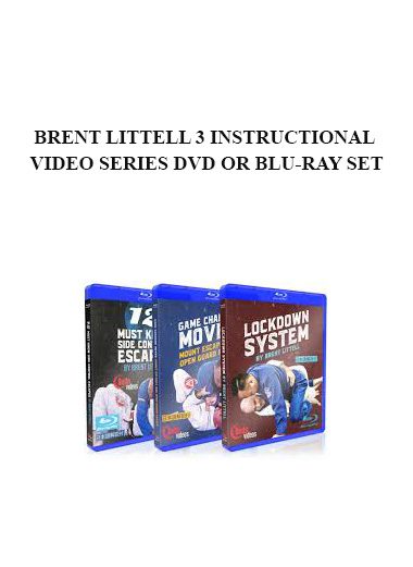 BRENT LITTELL 3 INSTRUCTIONAL VIDEO SERIES DVD OR BLU-RAY SET
