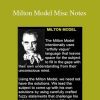 Milton Erickson - Milton Model Misc Notes