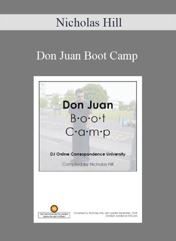 Nicholas Hill - Don Juan Boot Camp