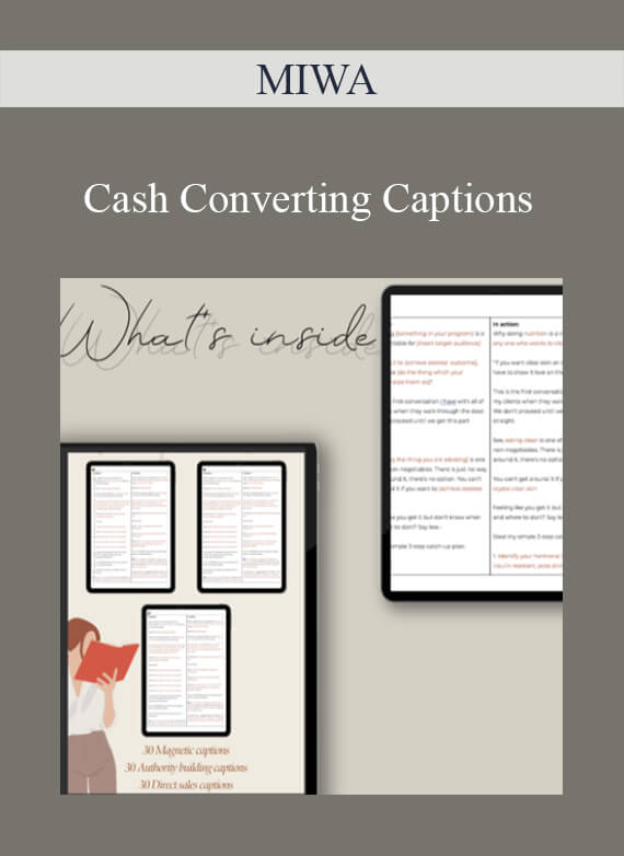 MIWA - Cash Converting Captions