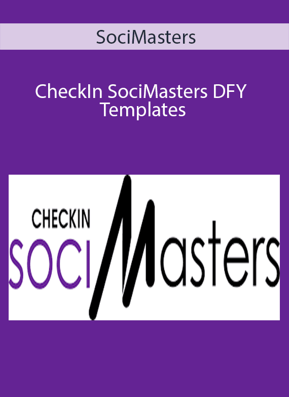 SociMasters - CheckIn SociMasters DFY Templates